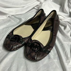 Micheal by Micheal Kors ballet snake print flats size 10m
